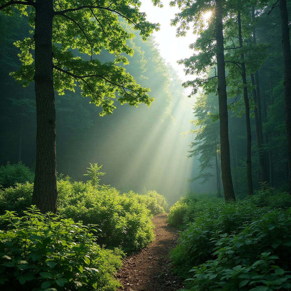 Carpathian forest landscape